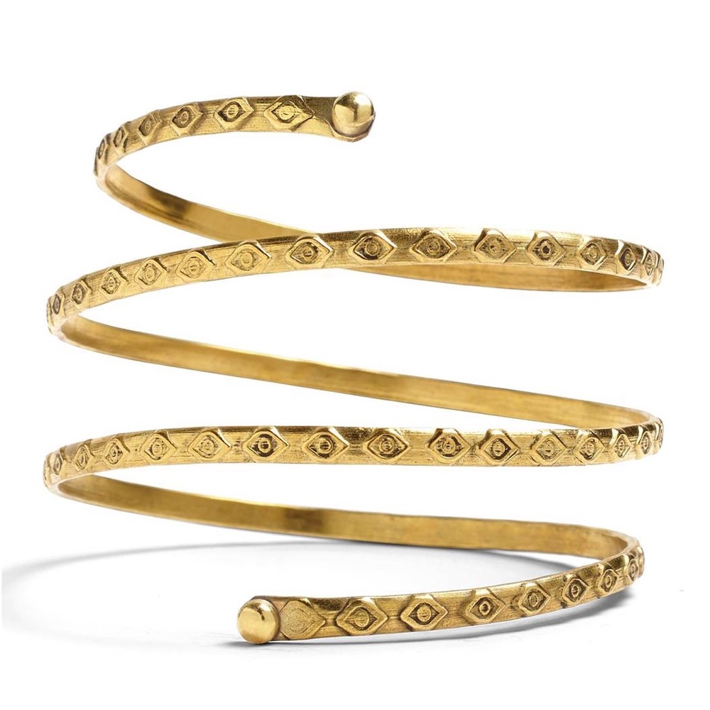 Gold w/black arm band - Bracelet